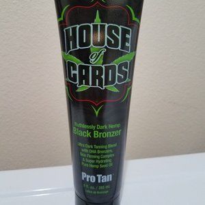 PRO TAN HOUSE OF CARDS Blk Bronzer Tanning Lotion
